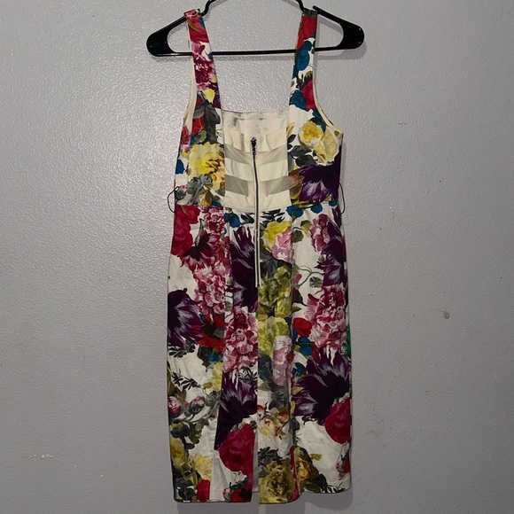 Alice + Olivia Multicolor Floral Midi Dress - Picture 3 of 7